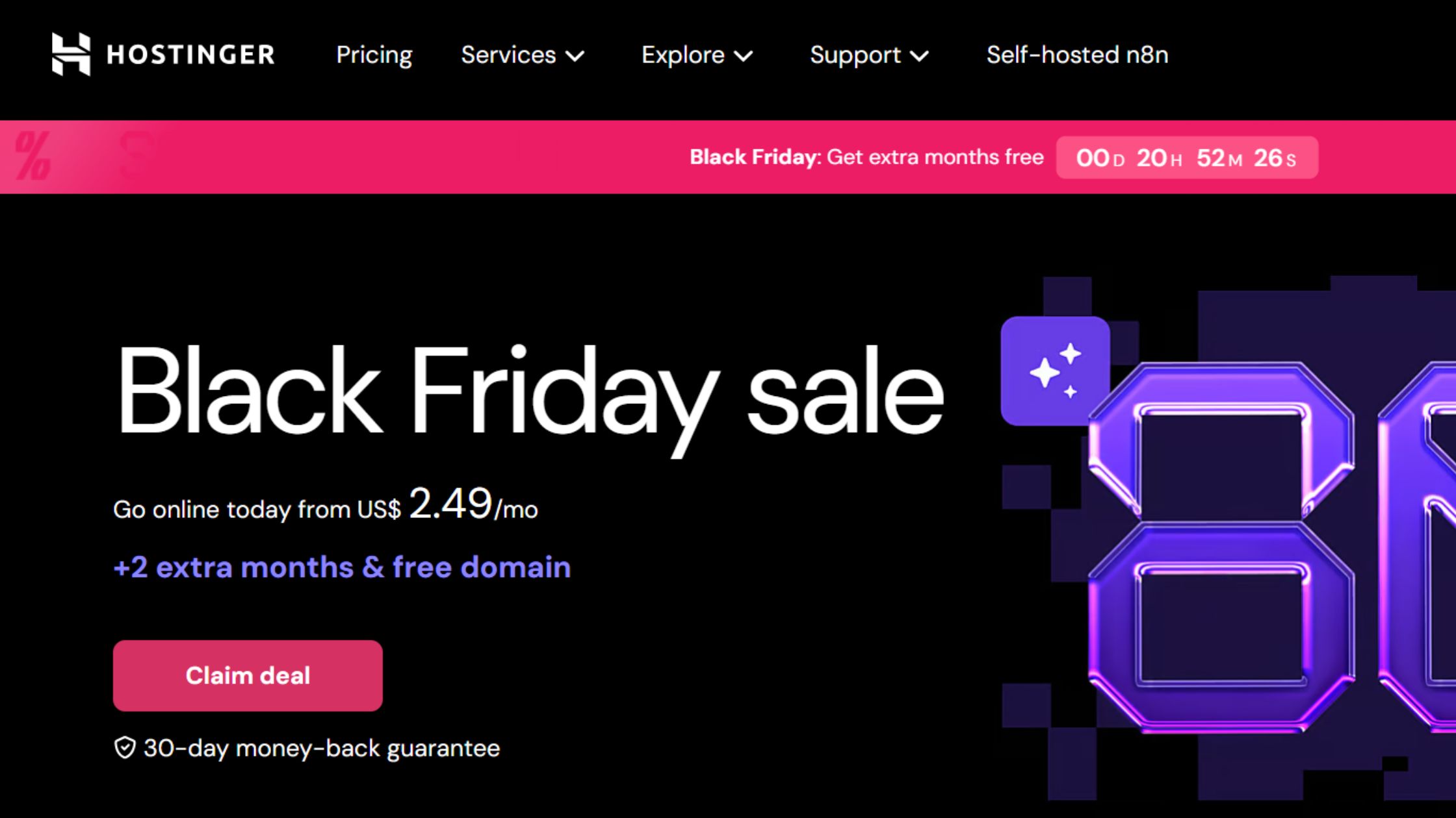 Hostinger Black Friday Sale Deals