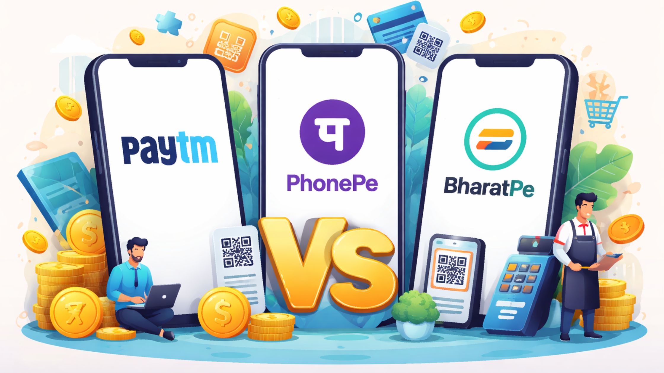 Paytm vs PhonePe vs BharatPe Comparison