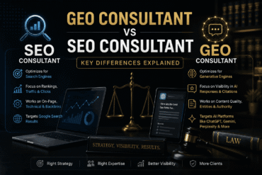 GEO Consultant vs SEO Consultant Comparison