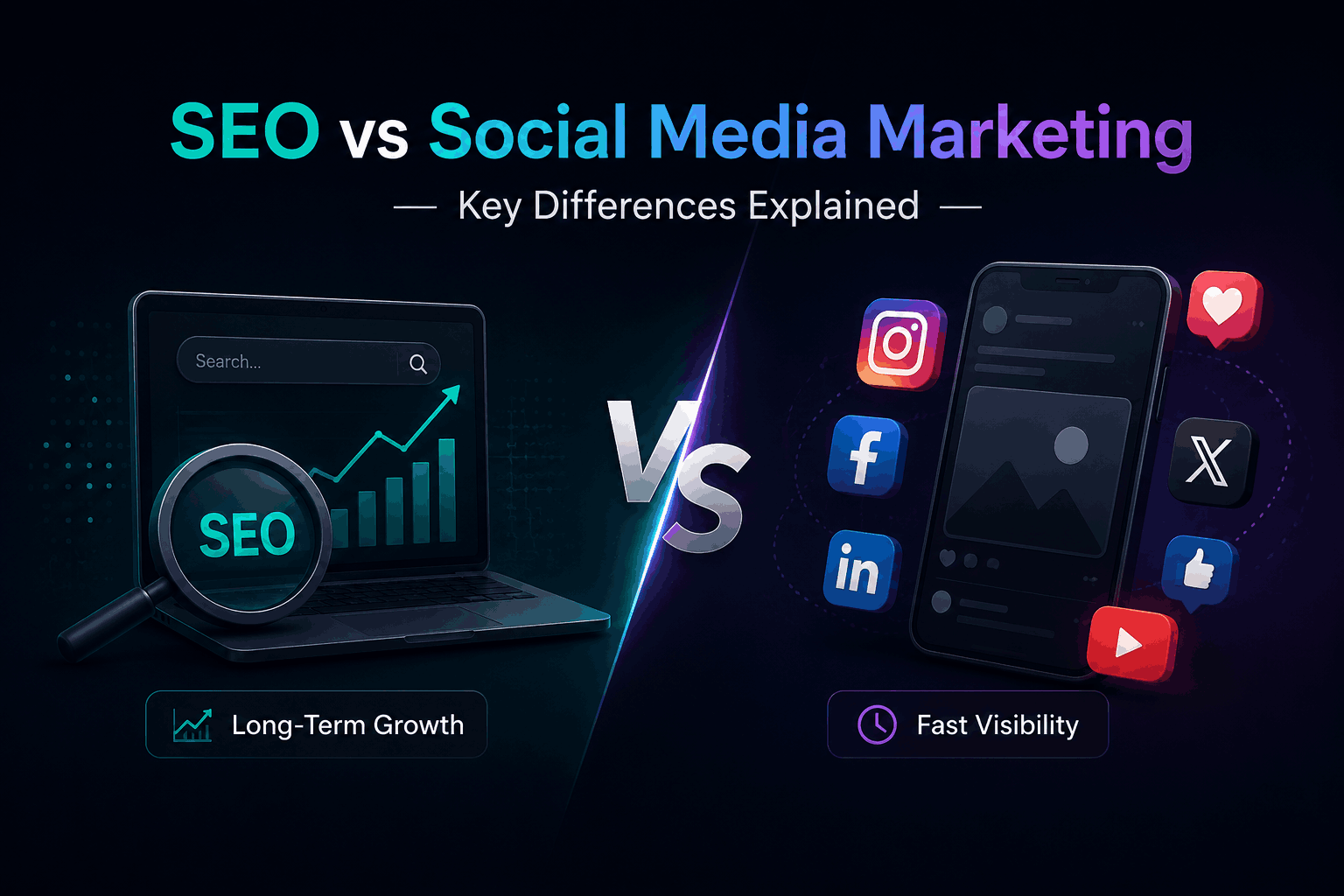 SEO vs Social Media Marketing